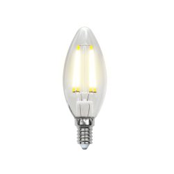 LED-C35-6W-WW-E14-CL GLA01TR Лампа светодиодная. Форма свеча. прозрачная. Серия Air. Теплый белый свет 3000K. Картон. ТМ Uniel