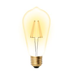 LED-ST64-5W-GOLDEN-E27 GLV22GO Лампа светодиодная Vintage. Форма конус. золотистая колба. Картон. ТМ Uniel