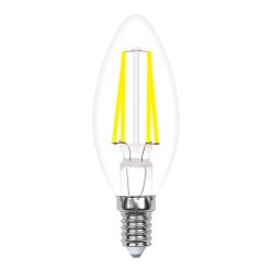 LED-C35-5W-WW-E14-CL-MB GLM10TR Лампа светодиодная. Форма свеча. прозрачная. Серия Multibright. Теплый белый свет 3000K. 100-50-10. Картон. ТМ Uniel.
