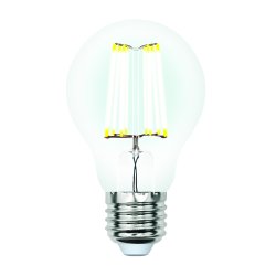 LED-A60-7W-WW-E27-CL-DIM GLA01TR Лампа светодиодная диммируемая. Форма A. прозрачная. Серия Air. Теплый белый свет 3000K. Картон. ТМ Uniel