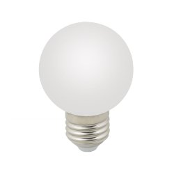 LED-G60-3W-3000K-E27-FR-С Лампа декоративная светодиодная. Форма шар. матовая. Теплый белый свет 3000K. Картон. ТМ Volpe.