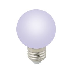 LED-G60-3W-RGB-E27-FR-С Лампа декоративная светодиодная. Форма шар. матовая. Цвет RGB. Картон. ТМ Volpe.