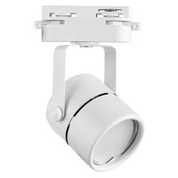 UBL-Q321 GU10 WHITE Светильник-прожектор трековый. Под лампу GU10. Корпус белый. ТМ Volpe