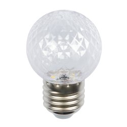 LED-D45-1W-3000K-E27-CL-С PINEAPPLE Лампа декоративная светодиодная. Форма Ананас. прозрачная. Теплый белый свет 3000K. Картон. ТМ Volpe