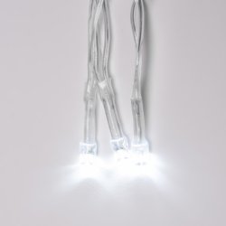 ULD-B6007-200-STK WHITE IP44 Бахрома светодиодная со статическим свечением. 6м. Соединяемая. 200 светодиодов. Белый свет. Провод прозрачный. ТМ Uniel