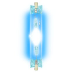 MH-DE-150-BLUE-R7s Лампа металлогалогенная линейная. Цвет синий. Картонная упаковка