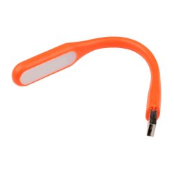 TLD-541 Orange Светильник-фонарь переносной Uniel. прорезиненный корпус. 6 LED. питание от USB-порта. Упаковка-картон. цвет-оранжевый.