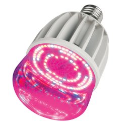 LED-M80-20W-SP-E27-CL ALS55WH Лампа светодиодная для растений. IP54. Форма M. прозрачная колба. Материал корпуса алюминий. Упаковка картон.