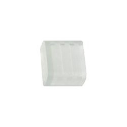 UCW-K10 CLEAR 005 POLYBAG Изолирующий зажим заглушка для светодиодной ленты 3528. 10 мм. цвет прозрачный. 5 штук в пакете