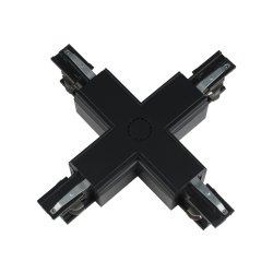 UBX-A41 BLACK 1 POLYBAG Соединитель для шинопроводов Х-образный. Цвет черный. Упаковка полиэтиленовый пакет.