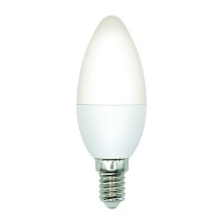 LED-C37-5W-4000K-E14-FR-SLS Лампа светодиодная. Форма свеча. матовая. Белый свет 4000K. ТМ Volpe