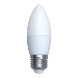 LED-C37-11W-WW-E27-FR-NR Лампа светодиодная. Форма свеча. матовая. Серия Norma. Теплый белый свет 3000K. Картон. ТМ Volpe