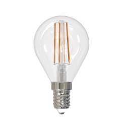 LED-G45-9W-3000K-E14-CL-DIM GLA01TR Лампа светодиодная диммируемая. Форма шар. прозрачная. Серия Air. Теплый белый свет 3000K. Картон. ТМ Uniel.