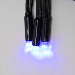 ULD-S1000-120-DBA BLUE IP67 Гирлянда светодиодная с контроллером. 10м. 120 светодиодов. Синий свет. Провод черный. ТМ Uniel