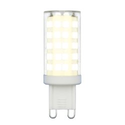 LED-JCD-9W-3000K-G9-CL GLZ09TR Лампа светодиодная. прозрачная. Теплый белый свет 3000К. Картон. ТМ Uniel.